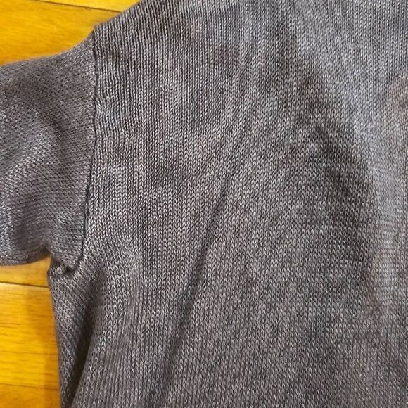 DemyLee Linen Knit Cardigan Gray Size XS Long Cardigan - Picture 7 of 10